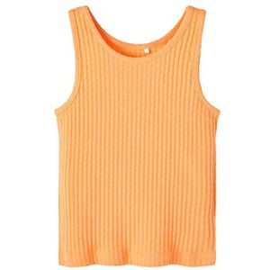NAME IT Meisjes NKFJYTANA Strap TOP shirt met lange mouwen, Mock Orange, 134/140, Mock Oranje, 134/140 cm