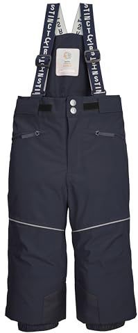 Killtec - FISW 48 - Pantalon de Ski - Blauw - Functioneel voor Kinderen met Bretelles en Jupe Pare-Neige