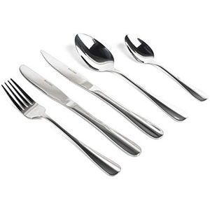 Salter BW08628 Newbury 20 Piece Cutlery Set for 4 People, Stainless Steel, Flatware Set Perfect For New Homeowners, Students & Families, Dishwasher Safe, Strong & Lightweight Tableware