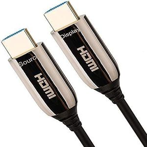 IBRA 8K glasvezel HDMI-kabel 30M HDMI lood-Ultra hoge snelheid 48Gbps v2.1 kabel ondersteuning 8K @60Hz, 4K @120HZ, 4320p, 4:4: 4, HDR10+, HDCP 2.2, 3D, eARC voor Roku Box, Home Theater, PS4, PS3,