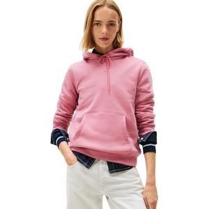 Tommy Jeans - Lineaire Hoodie - Roze - Dames - Katoen