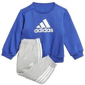 adidas Unisex Baby Badge of Sport Jogger Set, Semi Lucid Blauw/Wit, 9-12 Maanden