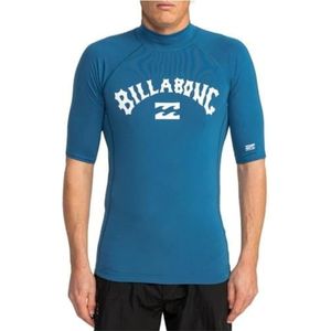 Billabong Lycra met korte mouwen, Blauw, M