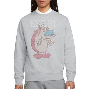 Ren And Stimpy Stimpy Est Crew Sweatshirt, Athletic Heather, Large, Atletische Heather, L
