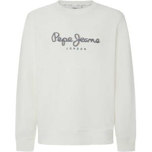 Pepe Jeans Saul Crew Sweatshirt voor heren, Wit (Off White), XS