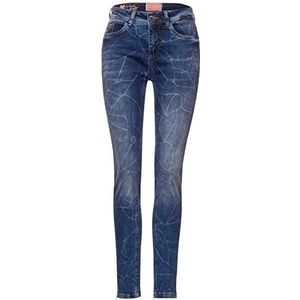 Street One Dames 374984 Jeans, Dark Indigo Laser Washed, W26/L28