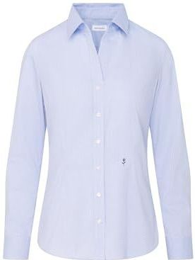 Lichtblauw - Blouse - 100% Katoen - Slim Fit