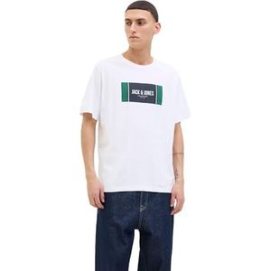 Jack & Jones - Jjhayato Tee - T-shirt - Wit - Regular Fit