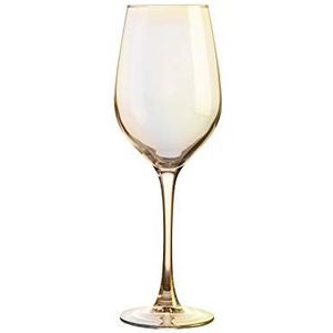 Creatable, 21344, serie SHINY goud, wijnglas 4-delig, glas