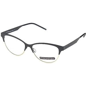 Italia Independent Men's 5301 Sunglasses, Black and Gold, 53