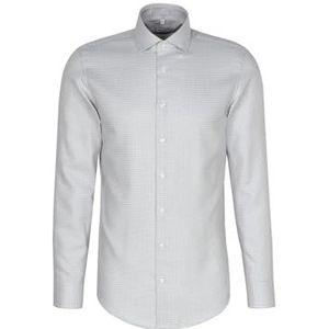 Seidensticker Zakelijk overhemd voor heren, regular fit, strijkvrij, Kent-kraag, lange mouwen, 100% katoen, grijs, 41