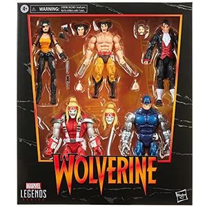 Marvel Legends Series Wolverine 5-pack, inclusief Marvel's Omega Red, Marvel's Cyber, Marvel's Callisto, Jason Wyngarde, 13 accessoires - Amazon Exclusive