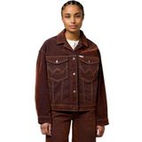 Wrangler - COWBOY JACKET - Cinnamon Chill - Denim Jas - Relaxed Pasvorm