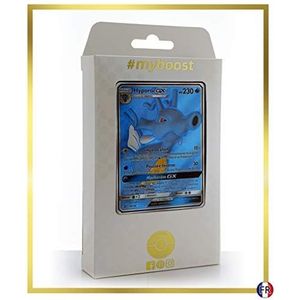 Hyporoi-GX (Kingdra-GX) 66/70 Full Art - Ultraboost X Soleil & Lune 7.5 Majesté des Dragons - Doos met 10 Franse Pokemon kaarten