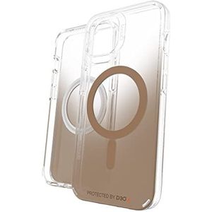 ZAGG Gear4 Milan Snap Case - MagSafe Compatibel Clear Case met Mooie Detailing - voor Apple iPhone 13 - Goud