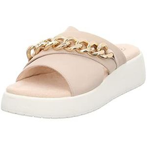 bugatti Kya platte sandalen voor dames, beige, 42 EU