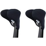 KMINA - Krukken Handgreep Covers (x2 Units), Elleboogkrukken Pads, Krukken Handvat Pads, Kruk Padding Handen, Crutch Handle Grips, Padding for Crutches - Made in Europe