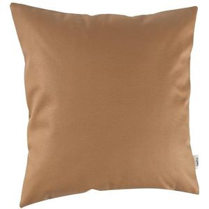 Kussensloop Kunstleer Sierkussen Sofakussen Lederen Kussenslopen Kussen KUMO Saffraan 40x40cm zonder vulling