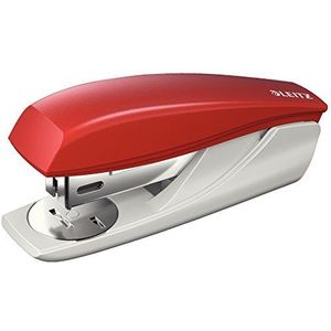 Leitz Kleine kantoornietmachine, voor 25 vellen, ergonomische vorm, incl. nietjes, rood, NeXXt-serie, 55016025
