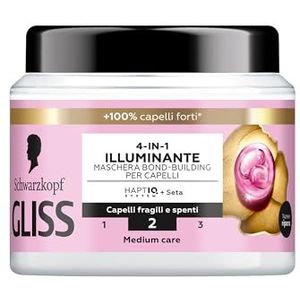 Schwarzkopf Gliss 4-in-1 Highlighter Bond-Building-Maske für Haare, 400 ml