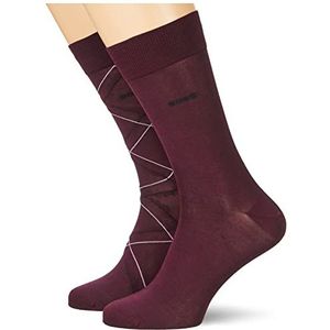 BOSS Regular Socks heren, Dark Purple505, 39-42 EU