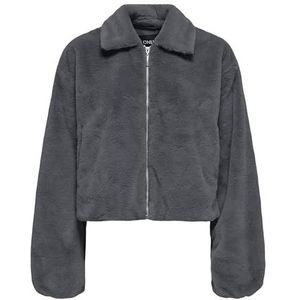 Only - ONLDANA LIFE - Pluchen Jack - Blackened Pearl - Regular Fit