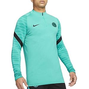 Nike - Inter FC 21/22 - Sweatshirt - Turquoise - Met Rits