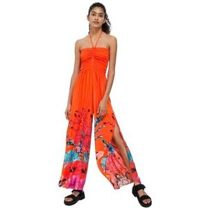 Desigual Dames Pant_amelia overgooier voor zwemkleding, oranje, L