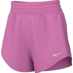 Nike Dames Shorts W Nk One Df Short, Playful Pink/Reflective Silv, DX6642-675, S