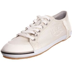 REPLAY Bridgette Satin Lace Up Trainer voor dames, Gebroken Wit, 40 EU