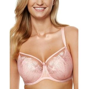 Gorteks Mable-B3 half gevoerde beha, geborduurd, comfortabel, 70E, roze, roze, 70E