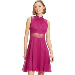 Vera Mont Cocktailjurk voor dames met kanten inzetstuk, classic pink, 44