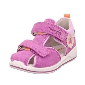 Sandalen - BOOMERANG - Effen - Velcro Sluiting - Leer - Platte Hak