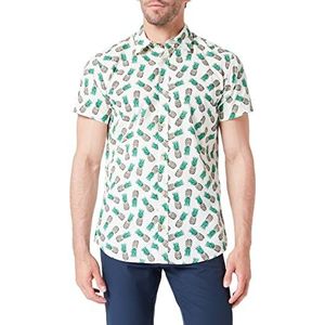 JACK & JONES Jorjames Palma Conv Shirt Ss Shirt met korte mouwen voor heren, groen (island green), XL