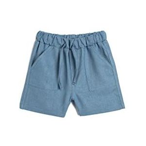 Koton Baybboys Linen Shorts met trekkoord en zakken, marineblauw (720), 6-9 Maanden