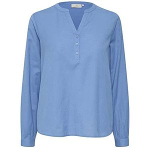 KAFFE Damesblouse met lange mouwen, regular fit, Kamajse damesblouse, Regatta, 38
