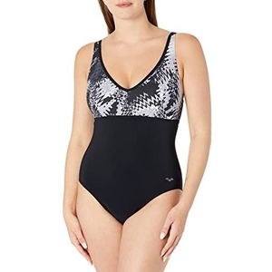 Arena Zwembroek model zwembroek 1P ZORA WING Back One Piece Black Multi