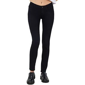 Noisy may NMALLIE Skinny Fit Jeans voor dames, lage taille, zwart, 27W x 34L
