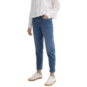 TOM TAILOR Denim Mom Fit Jeans voor dames, 10113 - Clean Mid Stone Blue Denim, 26