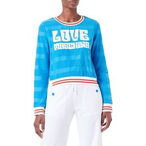 Love Moschino Dames sweatshirt, lichtblauw, 38