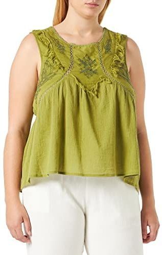 Pepe Jeans, Dames, Tops, Groen, Maat: L