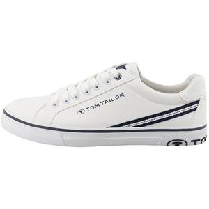 TOM TAILOR 5380050015 Sneakers voor heren, wit, 40 EU