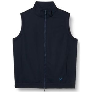 TRIGEMA Vest van comfortabel sweatmateriaal, marineblauw, zeegras, XXL
