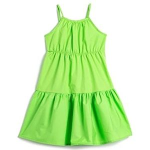 Koton Girls's Maxi Thin Strappy Halter Neck Diered Cotton Dress, groen (973), 5-6 jaar
