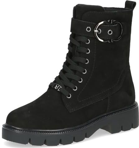 Caprice - Veterschoenen - Zwart - Blokhak - Verwisselbaar Voetbed