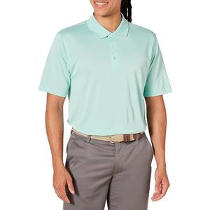 Amazon Essentials Men's Sneldrogend golfpoloshirt met normale pasvorm (verkrijgbaar in grote en lange maten), Licht aquablauw, L