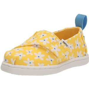 TOMS Klassieke Alpargata instappers voor meisjes, Zon Geel Zon Madeliefjes, 13 UK Child