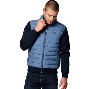 Kaporal, Sweatshirt voor heren, regular fit, lange mouwen, opstaande kraag, model Bach, kleur marineblauw, maat S, Marine., S