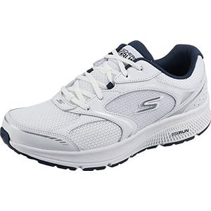 Skechers Heren 220371 Wnv Sneaker, Wit en marine leer textiel, 45 EU