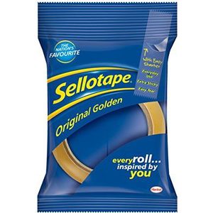 Sellotape Originele gouden, multifunctionele transparante tape voor huishoudelijke voorwerpen, doorzichtige verpakkingstape voor het plakken van enveloppen of kaarten, eenvoudige starter en